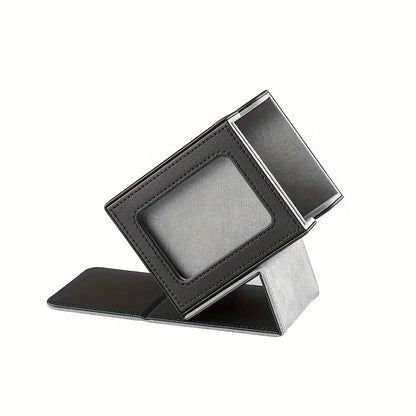 100+Card Box Storage Boxes, PU Leather Containers, Game Card Holder Collection Storage Boxes, Random: New/Old Version