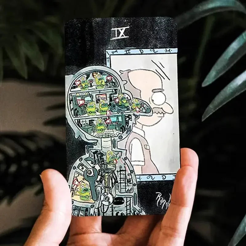 Mystery Tarot Cards a 78 Deck Gravity Falls Inspired 78 Card Deck English Version Witchy Beginner Tarot Board Games