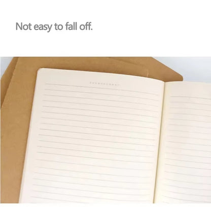 Notebook A5 Kraft Cover Vintage Diary Blank/Grid/Lined Stationery Planner Writing Paper for Students School Office Supplies