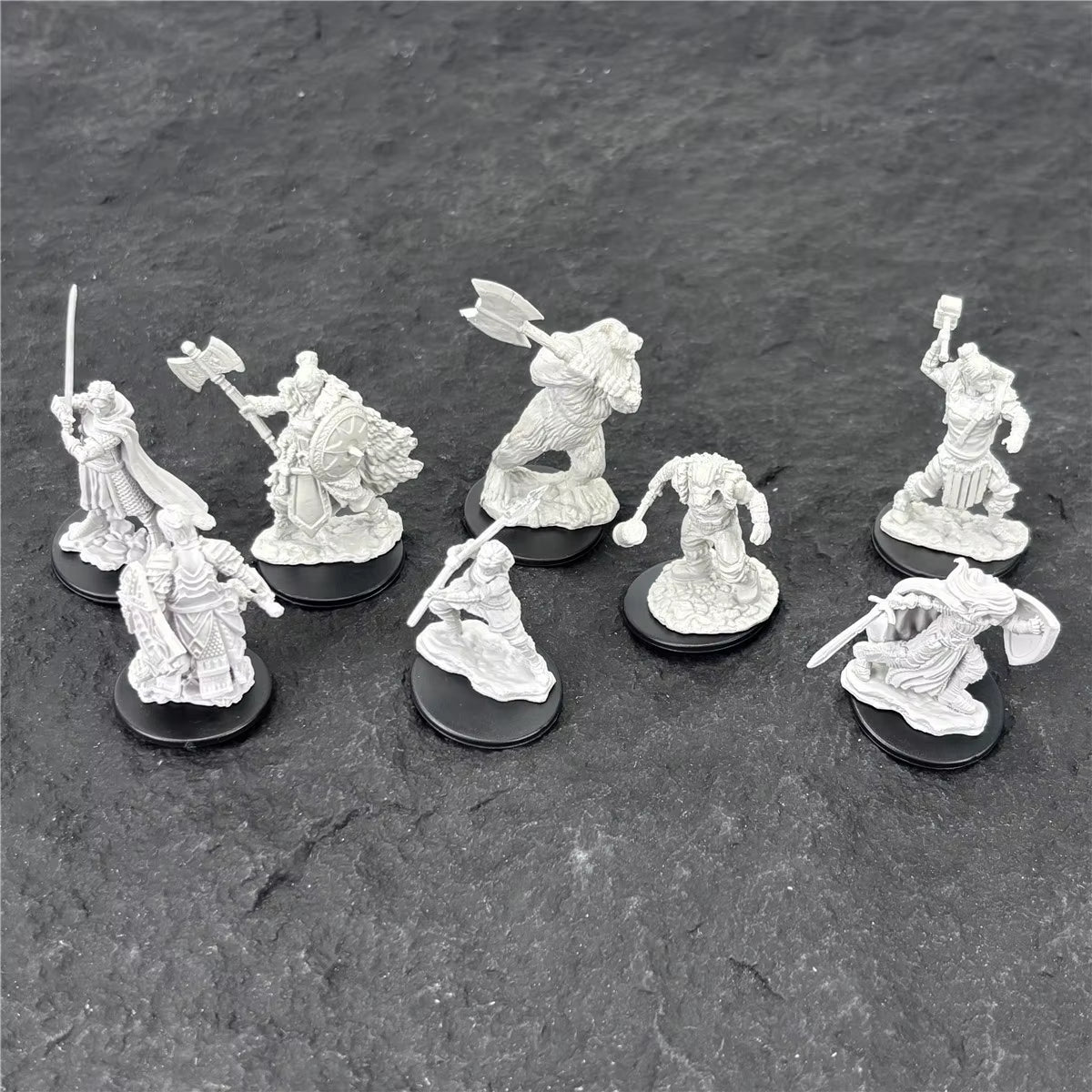 Pathfinder Board Game Dungeons Miniatures Male Elf Human Fighter Dwarf Barbarian Rust Monster Half Orc Role Playing Figures