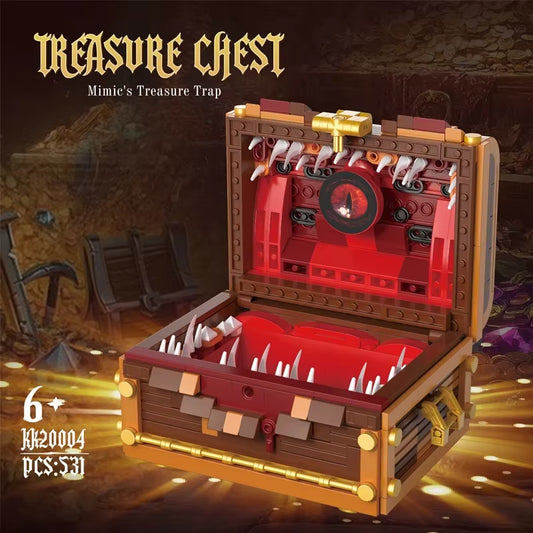 531PCS Dungeons Monster Treasure Chest Building Blocks Set Dark Souls Creative Monster Box Brick Kids DIY Toys Holiday Gifts