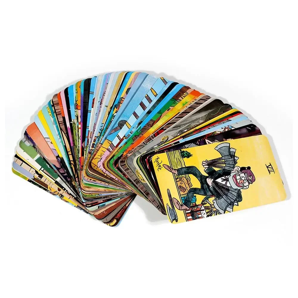 Mystery Tarot Cards a 78 Deck Gravity Falls Inspired 78 Card Deck English Version Witchy Beginner Tarot Board Games