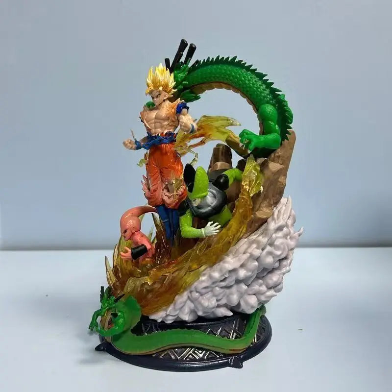 Dragon Ball 6Th Anniversary Goku High Quality Edition Gk Muscle Dance Cloud Anime Handmade Model Statue Trendy Play Box Gift
