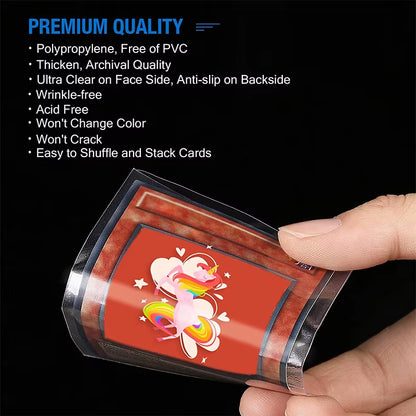 100-1000Pcs Card Sleeves Transparent Playing Cover Clear Protector Cards Holder for Board Game ID Trading Folder Photo Pouch