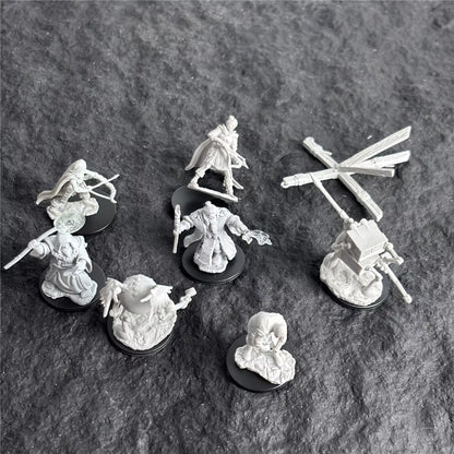 Pathfinder Board Game Dungeons Miniatures Male Elf Human Fighter Dwarf Barbarian Rust Monster Half Orc Role Playing Figures