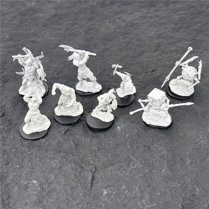 Pathfinder Board Game Dungeons Miniatures Male Elf Human Fighter Dwarf Barbarian Rust Monster Half Orc Role Playing Figures