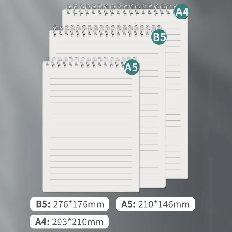 A4 A5 B5 Spiral Book Coil Notebook To-Do Lined DOT Blank Grid Paper Journal Diary Sketchbook for School Supplies Stationery