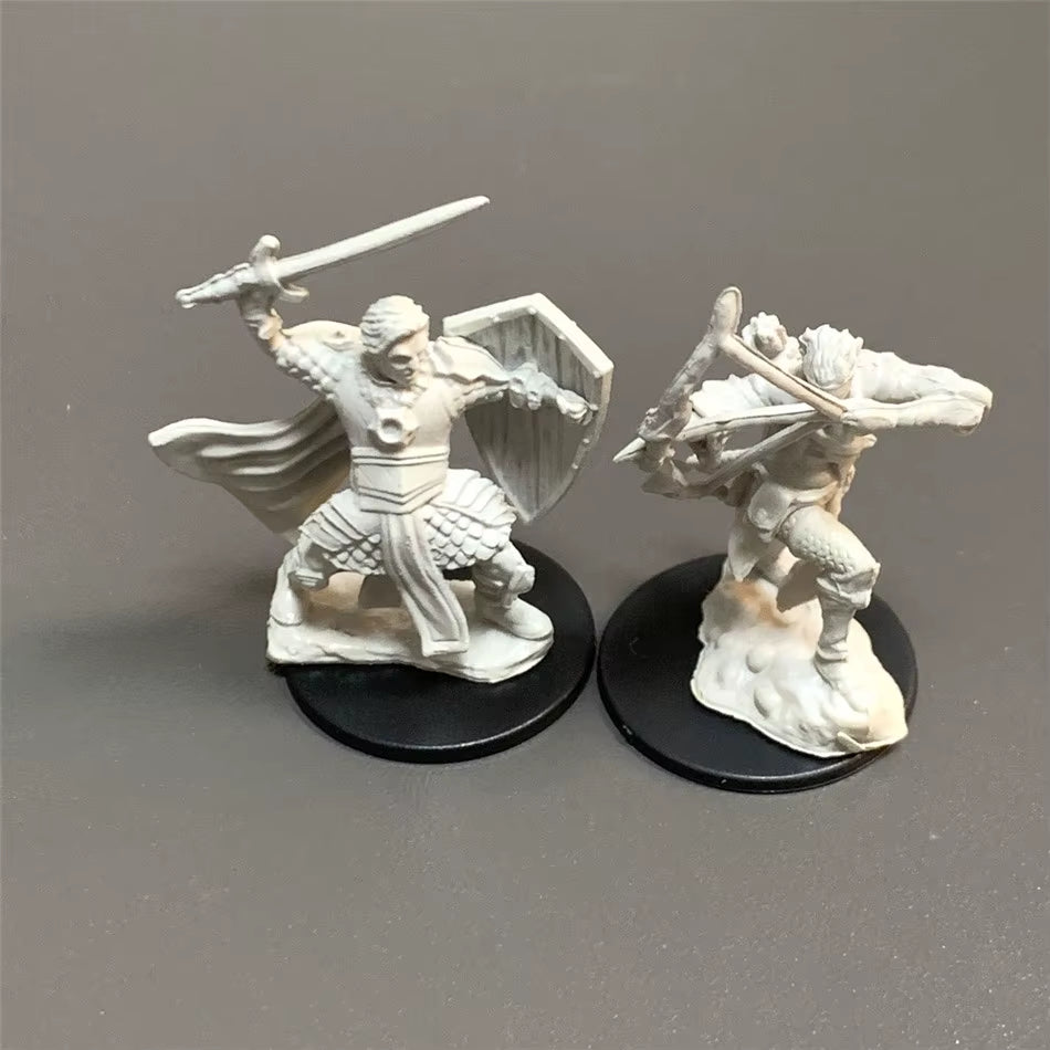 Pathfinder Board Game Dungeons Miniatures Male Elf Human Fighter Dwarf Barbarian Rust Monster Half Orc Role Playing Figures