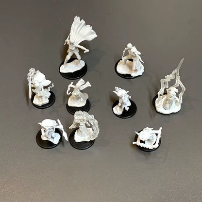 Pathfinder Board Game Dungeons Miniatures Male Elf Human Fighter Dwarf Barbarian Rust Monster Half Orc Role Playing Figures