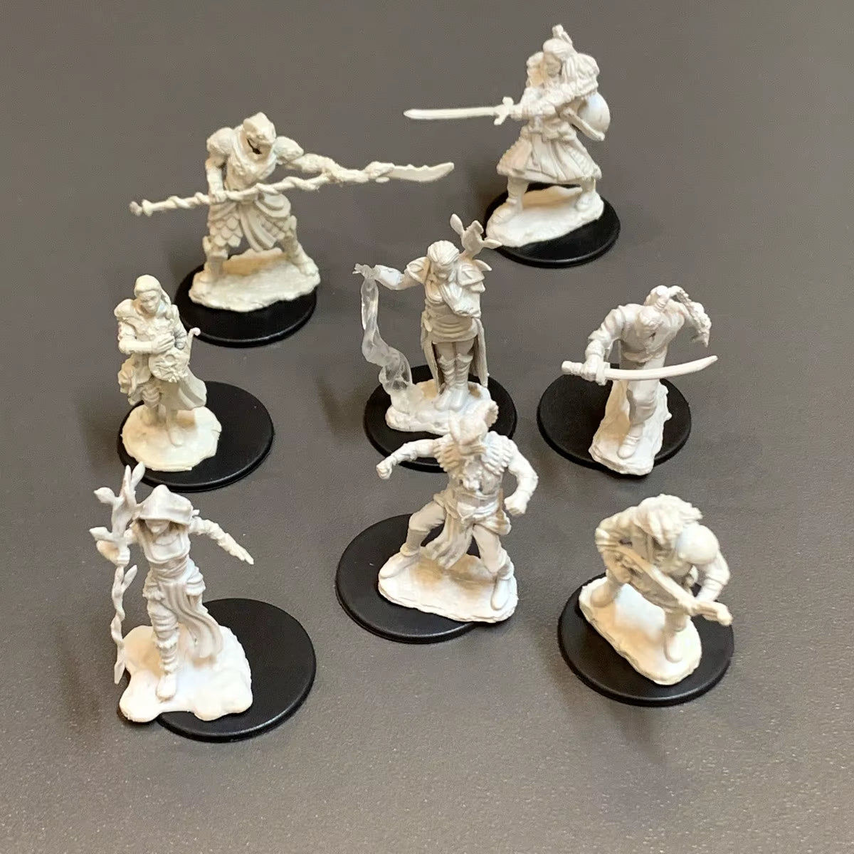 Pathfinder Board Game Dungeons Miniatures Male Elf Human Fighter Dwarf Barbarian Rust Monster Half Orc Role Playing Figures