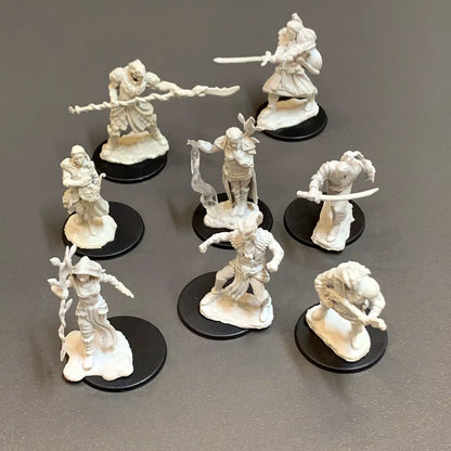 Pathfinder Board Game Dungeons Miniatures Male Elf Human Fighter Dwarf Barbarian Rust Monster Half Orc Role Playing Figures
