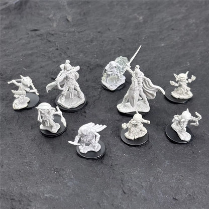Pathfinder Board Game Dungeons Miniatures Male Elf Human Fighter Dwarf Barbarian Rust Monster Half Orc Role Playing Figures