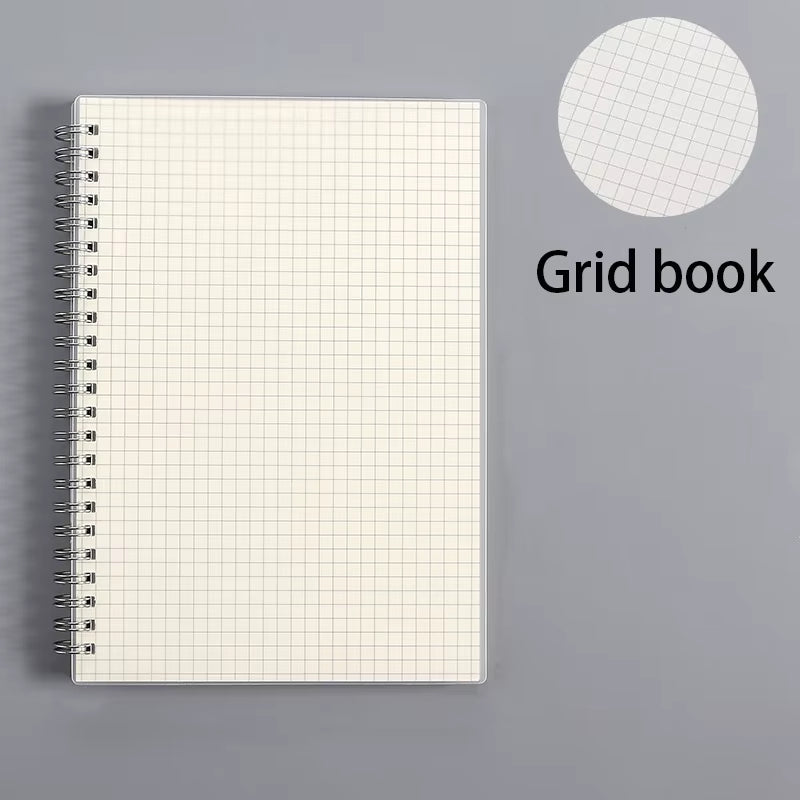 A5/B5 Notebook Spiral Book Coil Planner Lined Blank Grid Paper Journal Diary Sketchbook for School Supplies Stationery Office