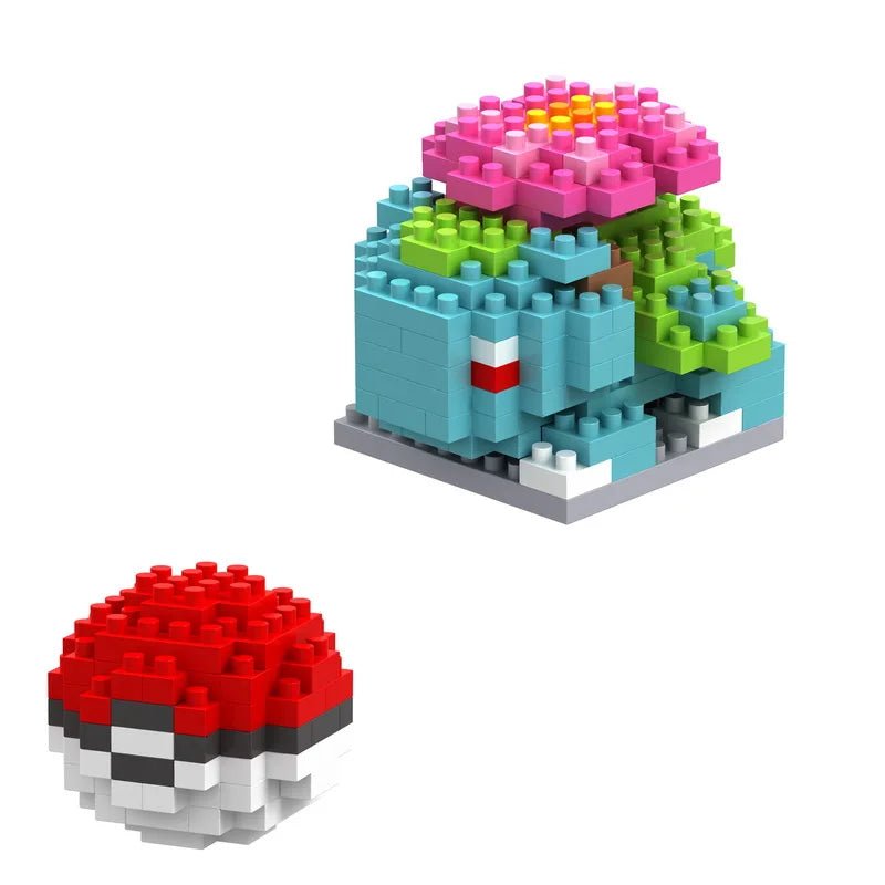 34 New Style Pokémon Mini Building Blocks Cartoon Pikachu Animal Model Educational Game Graphic Pokémon Toy